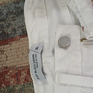 Just Black Women's White Jeans